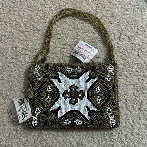 Christiana beaded clutch